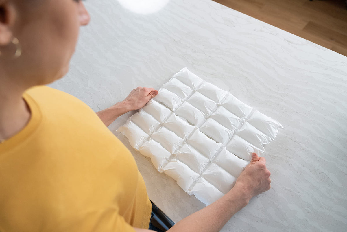 Nice Packs Reusable Dry Ice Packs for Coolers, Flexible Long Lasting Freezer Packs for Lunch Boxes, Shipping Frozen Food (15 Extra Large Sheets)
