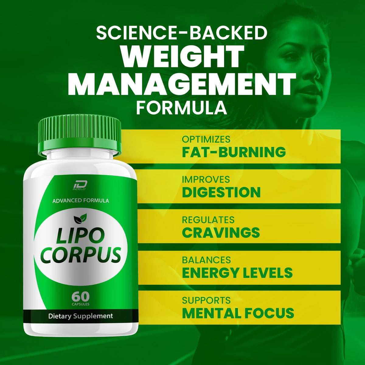 Lipo Corpus Capsules – Lipo Corpus Advanced Formula, Supplement Maximum Strength (1 Pack - 60 Capsules)