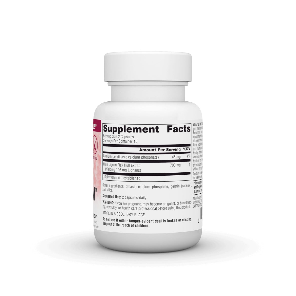 Source Naturals Adaptofem Lignan Extract, Soy-Free Menopausal Adaptogen* - 30 Capsules