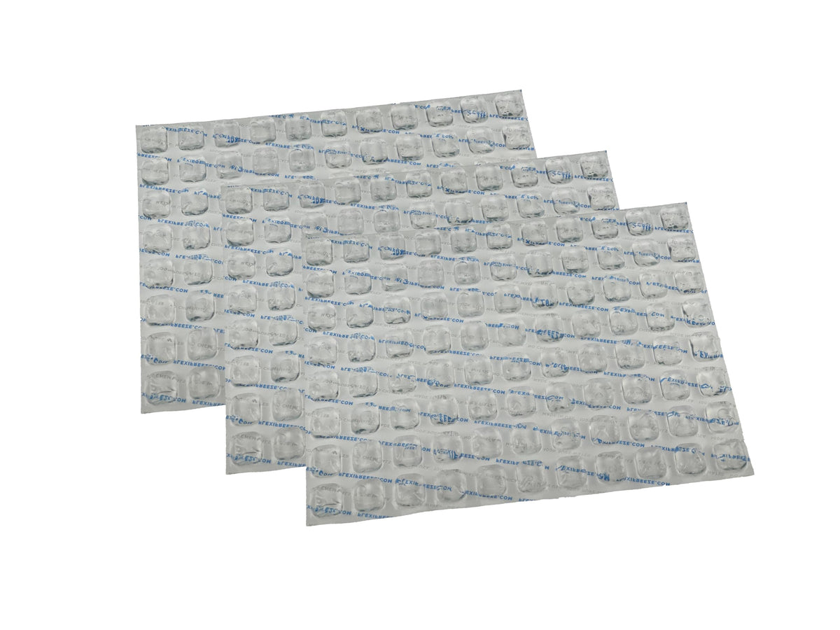 FlexiFreeze Reusable Ice Packs for Coolers – Ice Sheet Freezer Packs with 88 Ice Cubes, Flexible & Cuttable (3 Pack)