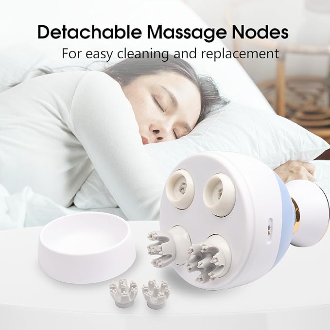 Scalp Massager Hair Growth Electric Head Massager Scalp Massage Tool for Headaches, Head Scratcher Stress Relax, Cat Dog Head Massager
