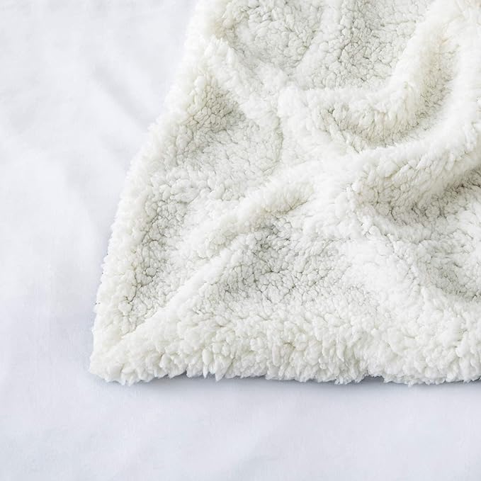 IR Imperial Rooms Sherpa Fleece Throw Blanket Twin Size for Couch - Thick and Warm Fluffy Emerald Green Blankets for Winter, Soft and Fuzzy Twin Blanket for Bed, 60x80 Inches