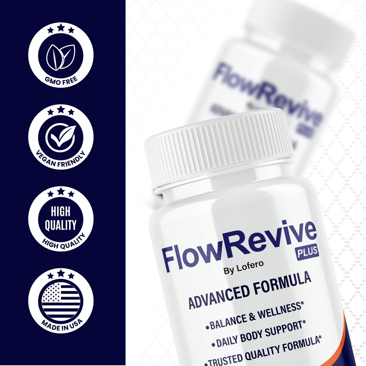 (2 Pack) Flow Revive Capsules, FlowRevive Pills Advanced Premium Prostate Supplement Health Support Formula Vitamins for Men Urinary Function, Comfort, Flow & Balance All Natural Ingredients (120 ct)