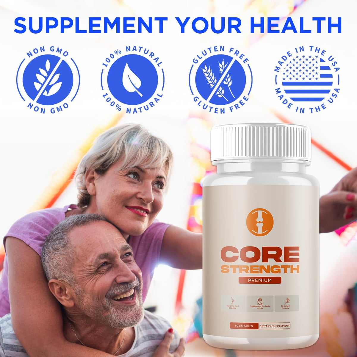 Core Strength Joint Support Capsules – 60 Capsules, 5-Pack