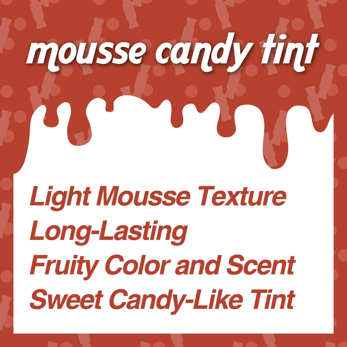 THESAEM Saemmul Mousse Candy Tint #9 Peanut Mousse - High Pigment Matte Finish Long Lasting Lip Stain with Honey Extracts to Hydrate Lips - Weightless & Smudge-Proof, 0.3 fl.oz.