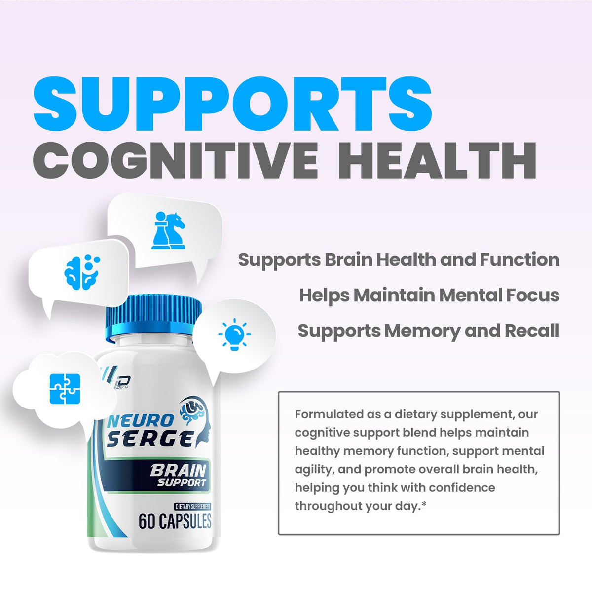 Neuro Serge Advanced Formula Capsules – Neuro Serge Natural Blend Focus Memory Support Supplement and Reviews (2 Pack – 120 Capsules)