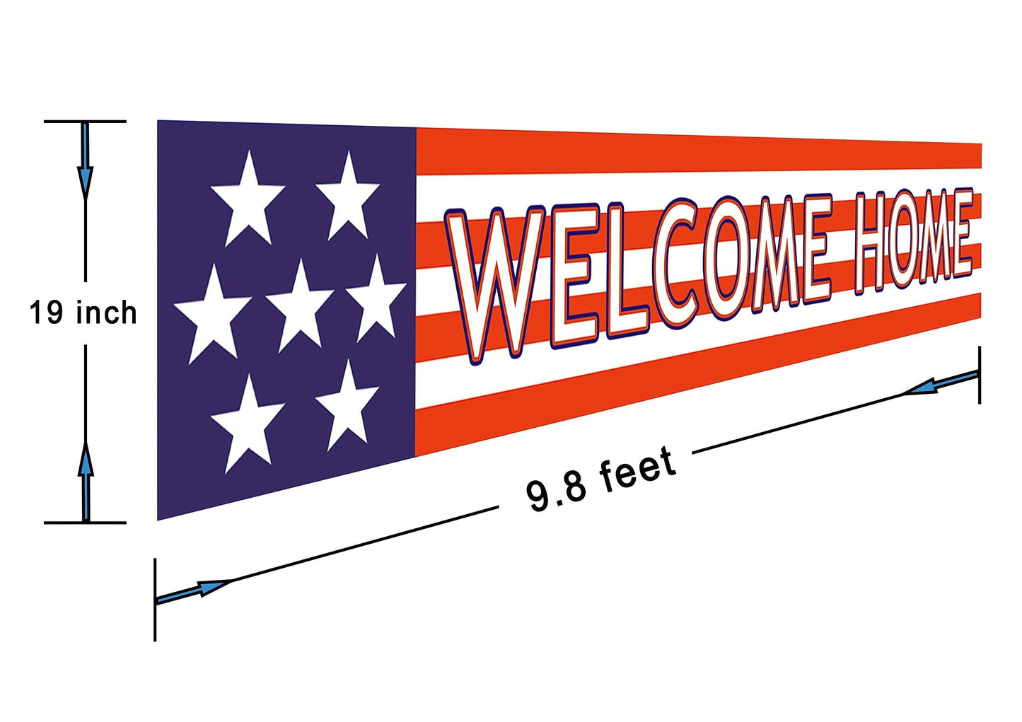 Silvima Welcome Home Banner | Deployment Returning Back Military Army Large Party Decorations