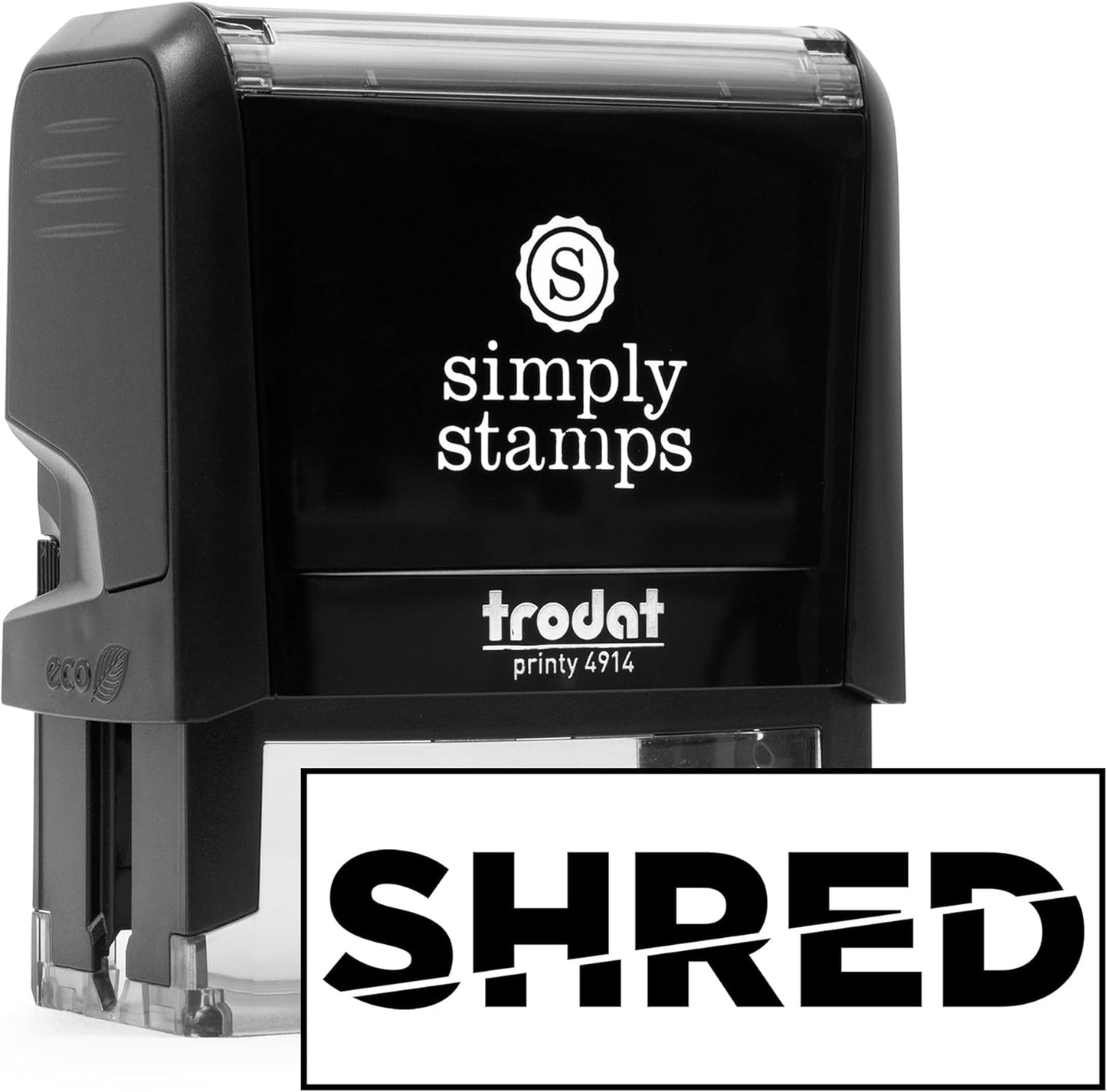 Shred Office Stamp | 4 Different Sizes | 20 Designs | Multiple Color Options | Perfect for Quick Validation of Office Documents (Shred, Xtra Large)