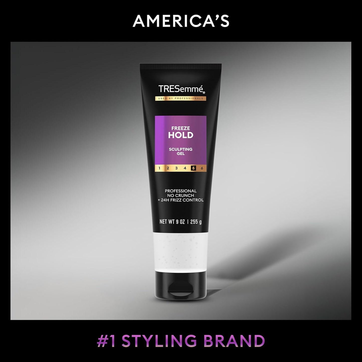 TRESemmé Mega Control Pack of 6 Alcohol-Free Hair Gel for Frizz Control with Coconut Oil 9 oz