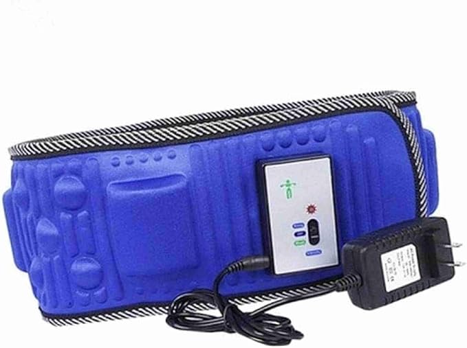 CNSZKYX Electric Abdominal Stimulator Body Vibrating Slimming Belt Belly Muscle Waist Trainer Massager X5 Times Weight Loss Fat Burning (US Plug)