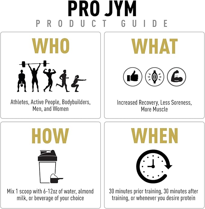 JYM Supplement Science Pro JYM S'Mores Protein Powder - Whey Protein Isolates, Casein, & Milk Protein, Lean Muscle Building for Men & Women, 22 Servings