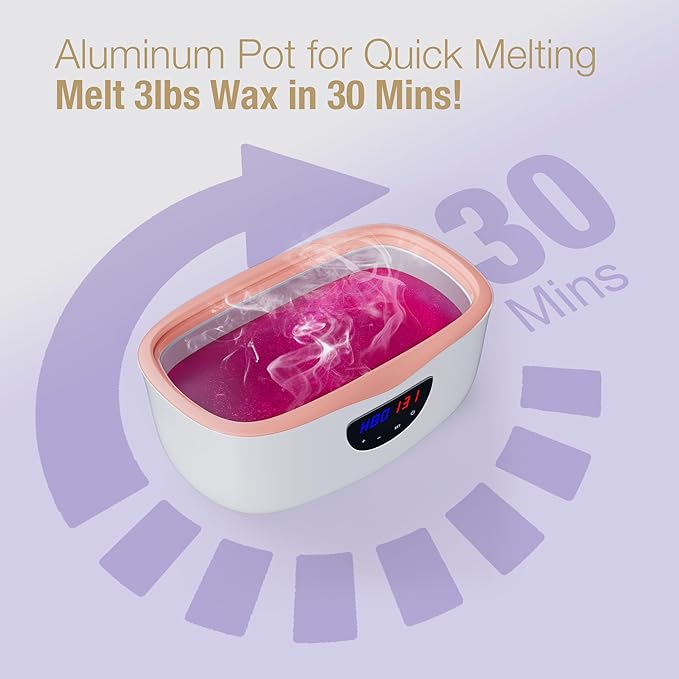 Paraffin Wax Machine for Hands and Feet, Paraffin Wax Warmer with Auto Mode for Beginner-Friendly Home Spa, All-in-One Kit for Paraffin Bath