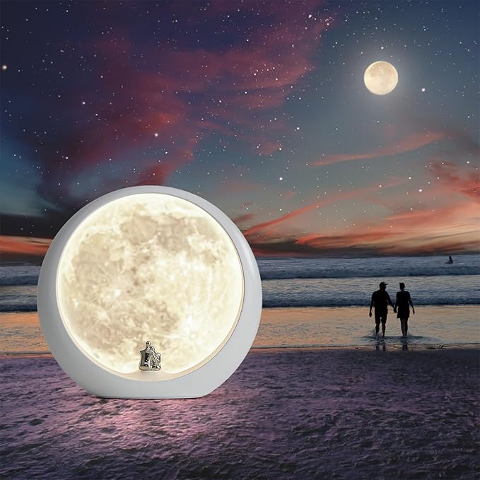 mamre Super Moon Lamp Table Lamp Gift Special Women's Gift for Bedroom Living Room Suprise Gift for Valentine's Day Birthday Wedding Anniversary