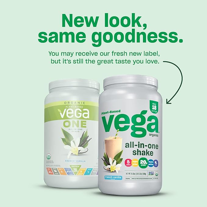Vega, Protein Powder One Shake Us Berry Large Organic, 24.3 Ounce