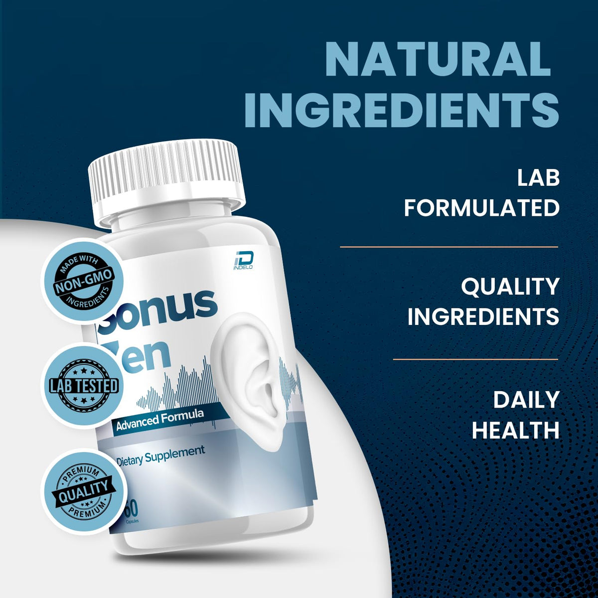 Sonus Zen Ear Support – SonusZen Natural Blend Supplement Advanced Formula Support Reviews (1 Pack - 60 Capsules)