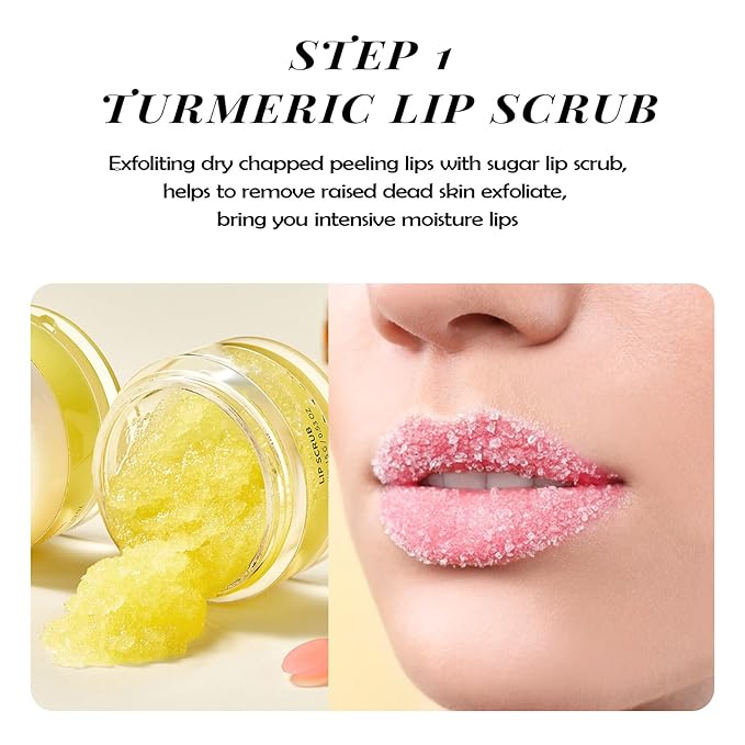 ANAI RUI Lip Care Set Stocking Stuffers, Lip Scrubber Exfoliator & Lip Balm Hydrating for Christmas Gifts, Lip Sleeping Mask Gift Set for Women