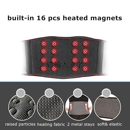Heating Lower Back Brace Cordless Back Support Belt for Pain Relief Heated Waist Belt Wrap with Heating Pad Adjustable Lumbar Support for Men Women Waist Protection Herniated Disc Scoliosis Sciatica