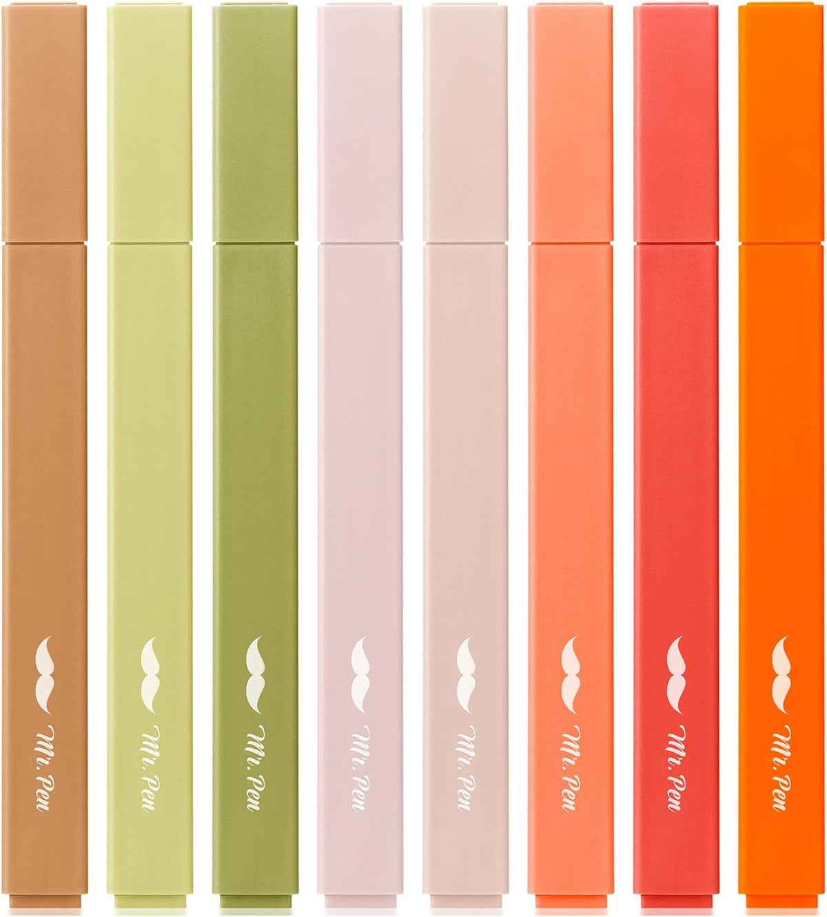Mr. Pen- Aesthetic Highlighters, 8 Pack, Chisel Tip, Autumn Earth, Cute Highlighters Assorted Colors, Back to School Supplies