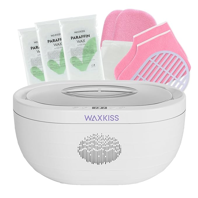 Paraffin Wax Machine for Hand and Feet with 3 packs of Paraffin Wax Refills Unscented,3000ml Hand wax Paraffin Machine for Reservation Paraffin Wax Bath