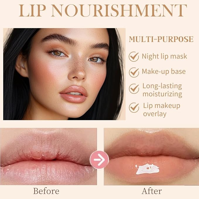 Lip Butter Balm - Lip Balm Hydrating - Tinted Lip Balm - Moisturizing Lip Gloss Set - Girls Lip Oil - Lip Moisturizer for Women - Lip Care Products - Christmas Gifts for Teen Girls