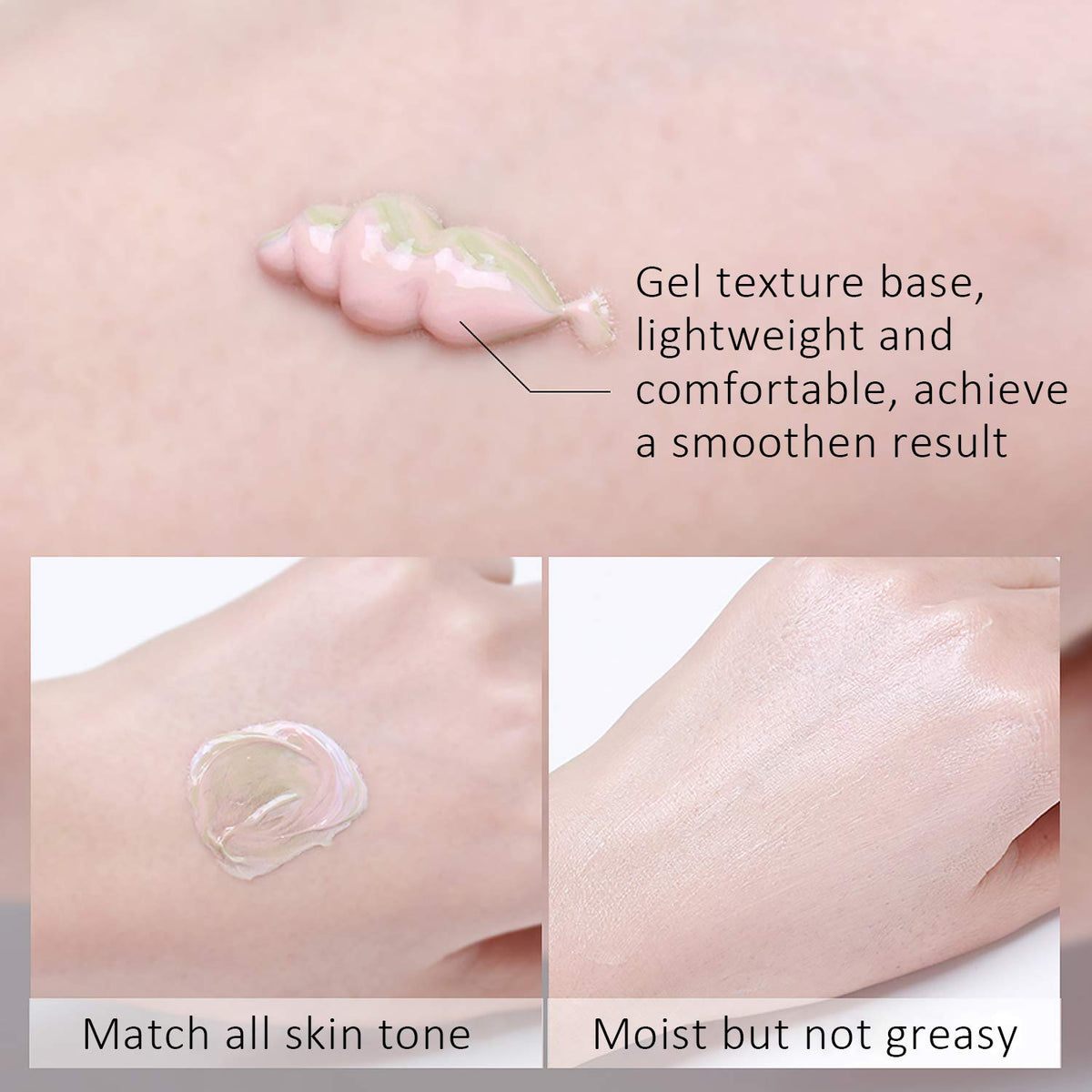 SIAMHOO One Step Face Primer Makeup Tricolor Tinted Moisturizer Skin Tone Correcting and Brightening Primer for Glowing and Flawless Makeup, 35ml - 1pcs