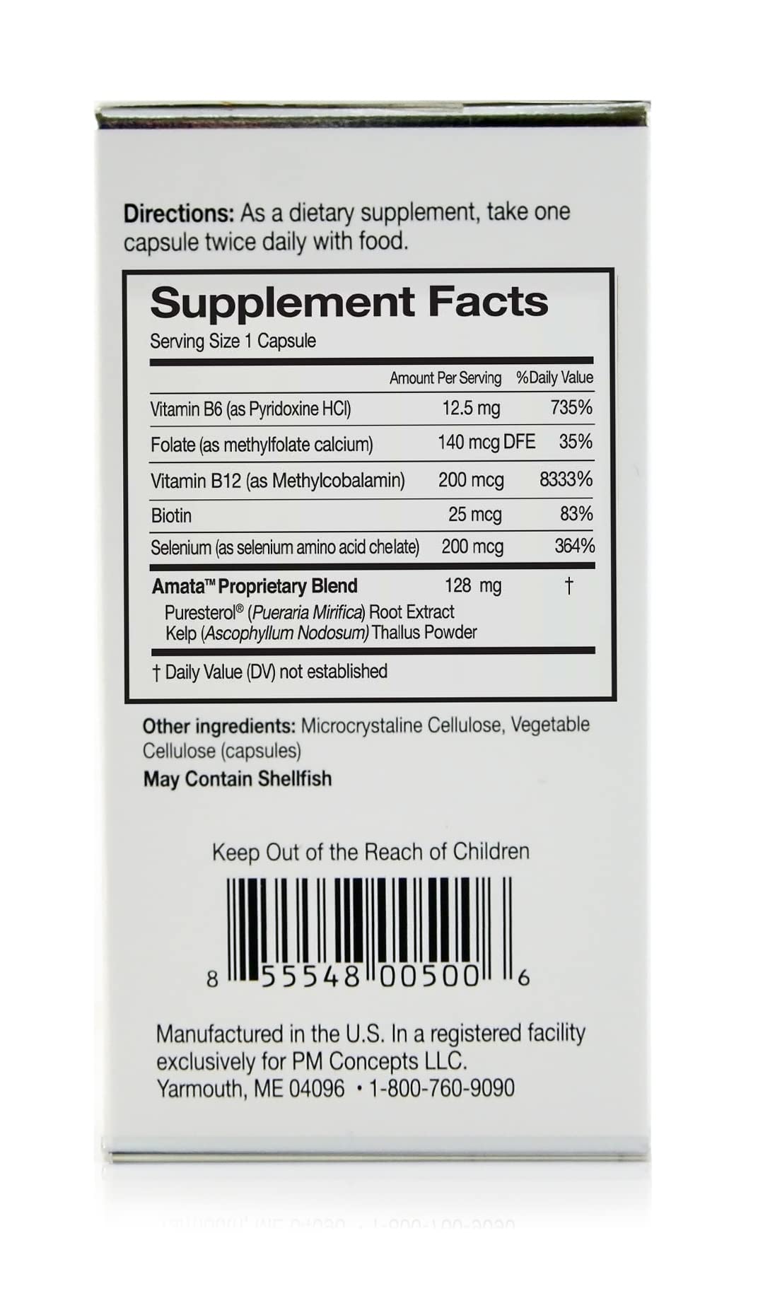 Amata Life by Dr. Christiane Northrup Pueraria Mirifica Plus Capsules 30 Day