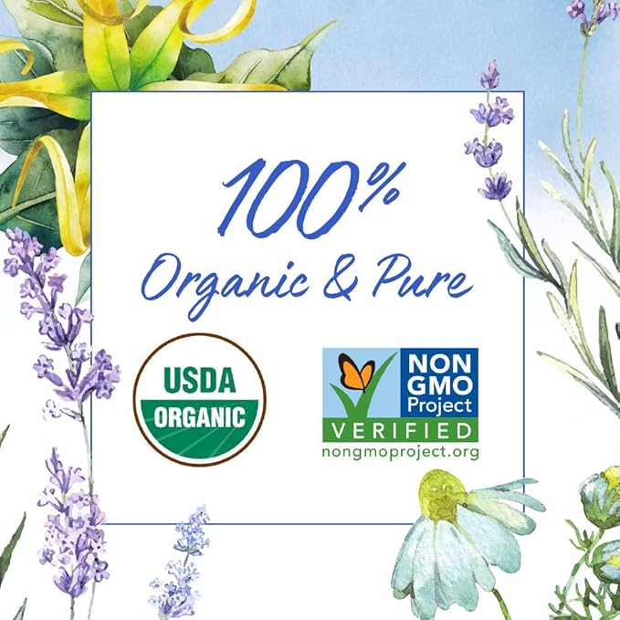 Garden of Life Essential Oils, 100% Organic and Pure Lavender Essential Oil Plus Ylang Ylang & Chamomile - Sleep Blend for Diffusers, Home, Skin & Body Care - Calming, Relaxing, Peaceful, 0.5 fl oz