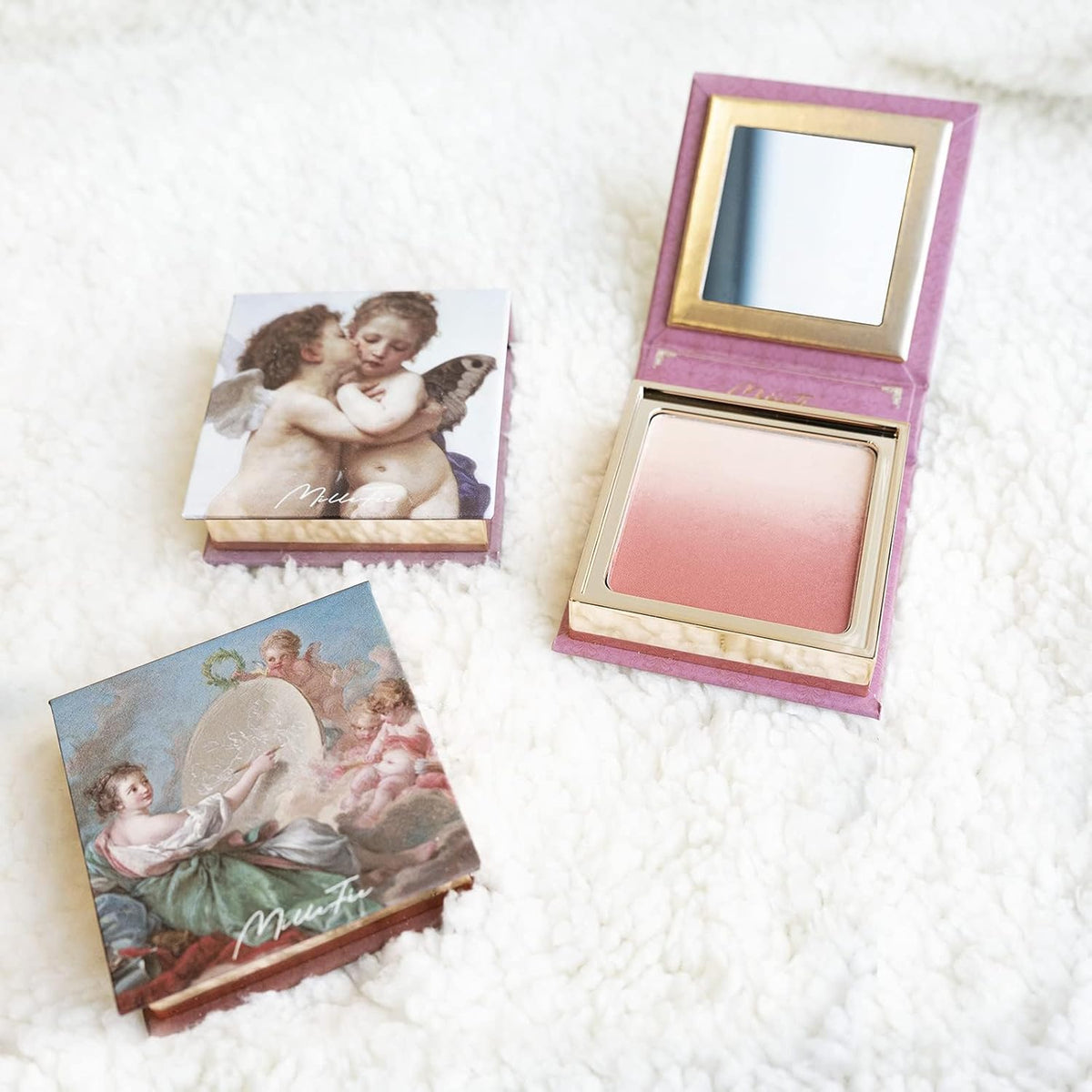 Angel Gradation Blushes 5g Lone Wear Shimmer Millefee Powder Palette for Beauty Cheek