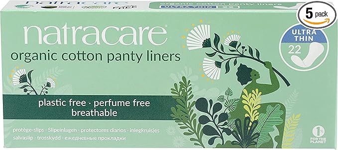 natracare Panty Liners, Cotton, 22 ct, 5 Boxes (110 Liners Total)