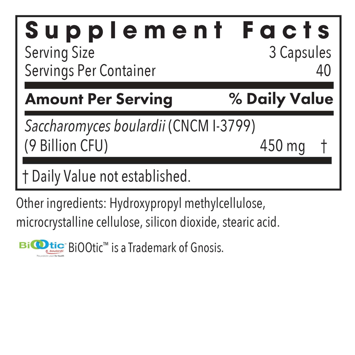 ARG Essential-Biotic Saccharomyces Boulardii - 9 Billion CFU Probiotic Yeast - Gastrointestinal Balance & Immune Function Support - Vegetarian - 40 Servings - 120 Capsules