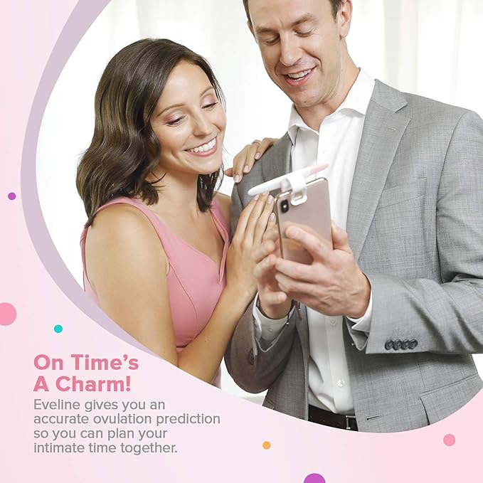Eveline Digital Ovulation Test - 14 Ovulation Test Strips, Digital Results Powered by Eveline App, Refill Pack for Easy at Home Ovulation Predictor Kit