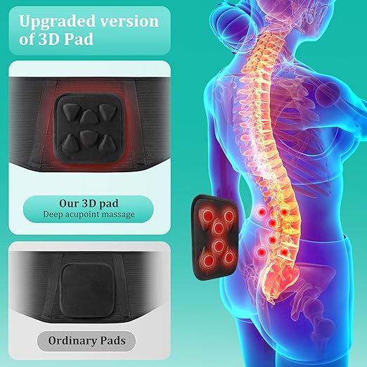 Adjustable Back Brace for Lower Back Pain & Sciatica Relief - Unisex Lumbar Support Belt for Herniated Disc, Posture Correction, Breathable Design for Work, Sports (B73,Large)