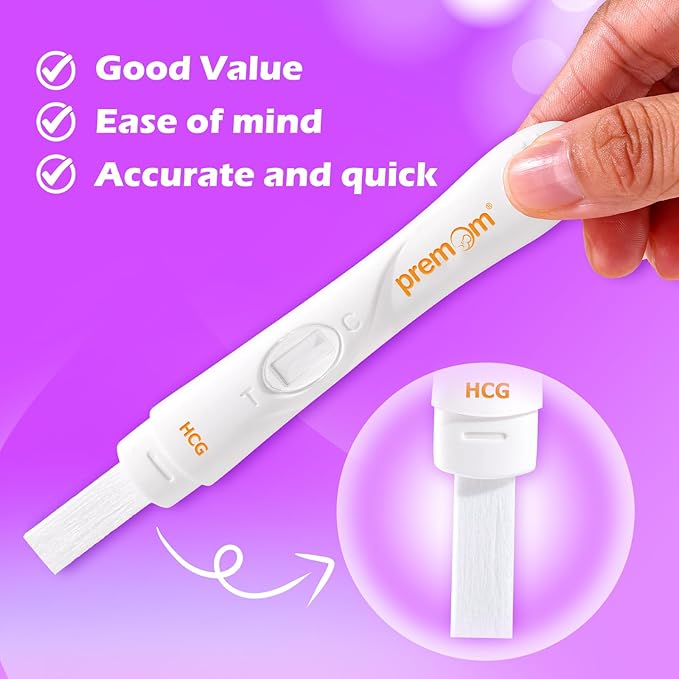 Premom Pregnancy Test Midstream: Early HCG Detection Sticks - 3 Pack Pregnant Test Kit