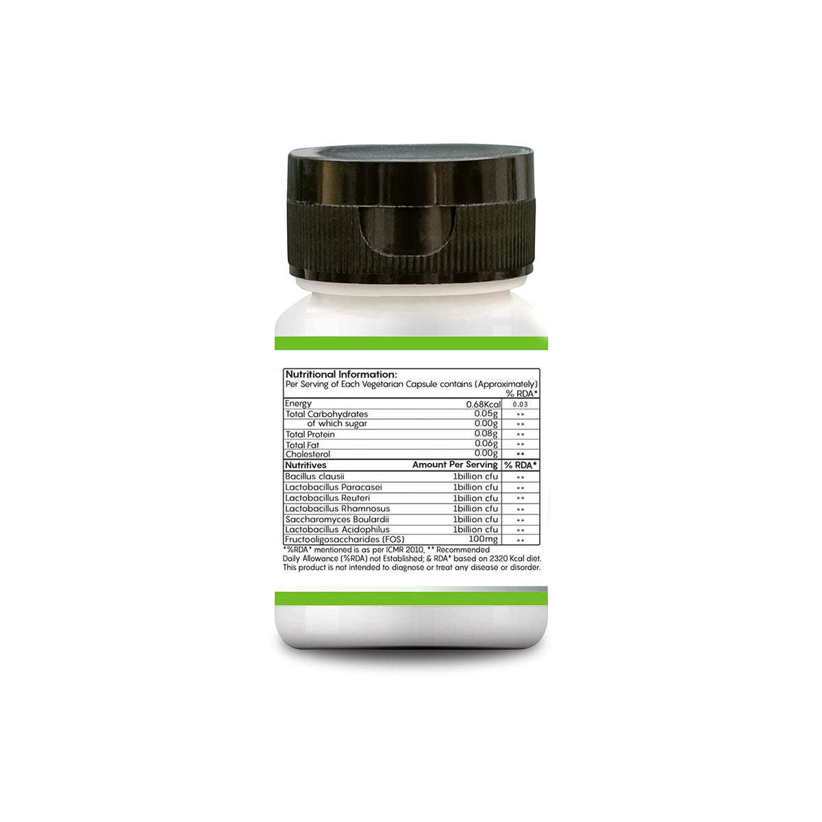 IMMUNOBASICS Bacillus Claussi Plus 6 Billion CFU Capsules | It Contains L. Acidophillus, L. Rhamnosus, L. paracasei, L. Returi, Saccharomyces Boulardii, Bacillus Clausii and FOS for Gut Health.