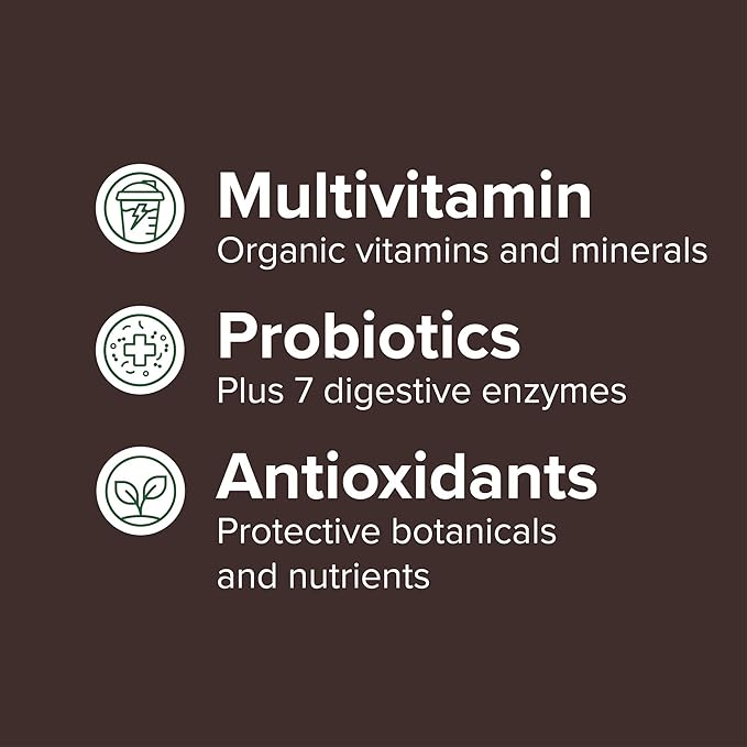 Vibrant Health, Maximum Vibrance, Complete Vegan Meal Shake with Plant-Based Protein, Vanilla Bean, 15 Servings