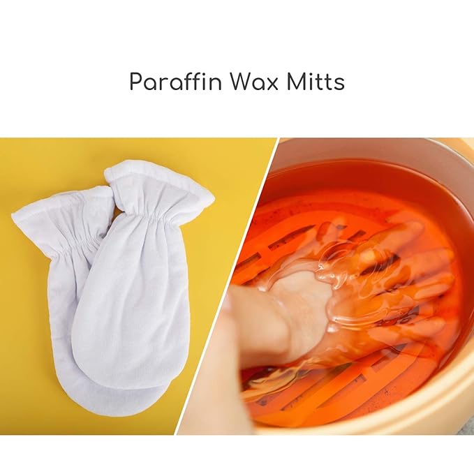 Paraffin Wax Mittens, Segbeauty Larger Thicker Paraffin Heated Hand SPA Mittens for Women, Gloves for Hot Wax Hand thera-py Paraffin Thermal treat-ment SPA Wax Warmer Paraffin Wax Machine