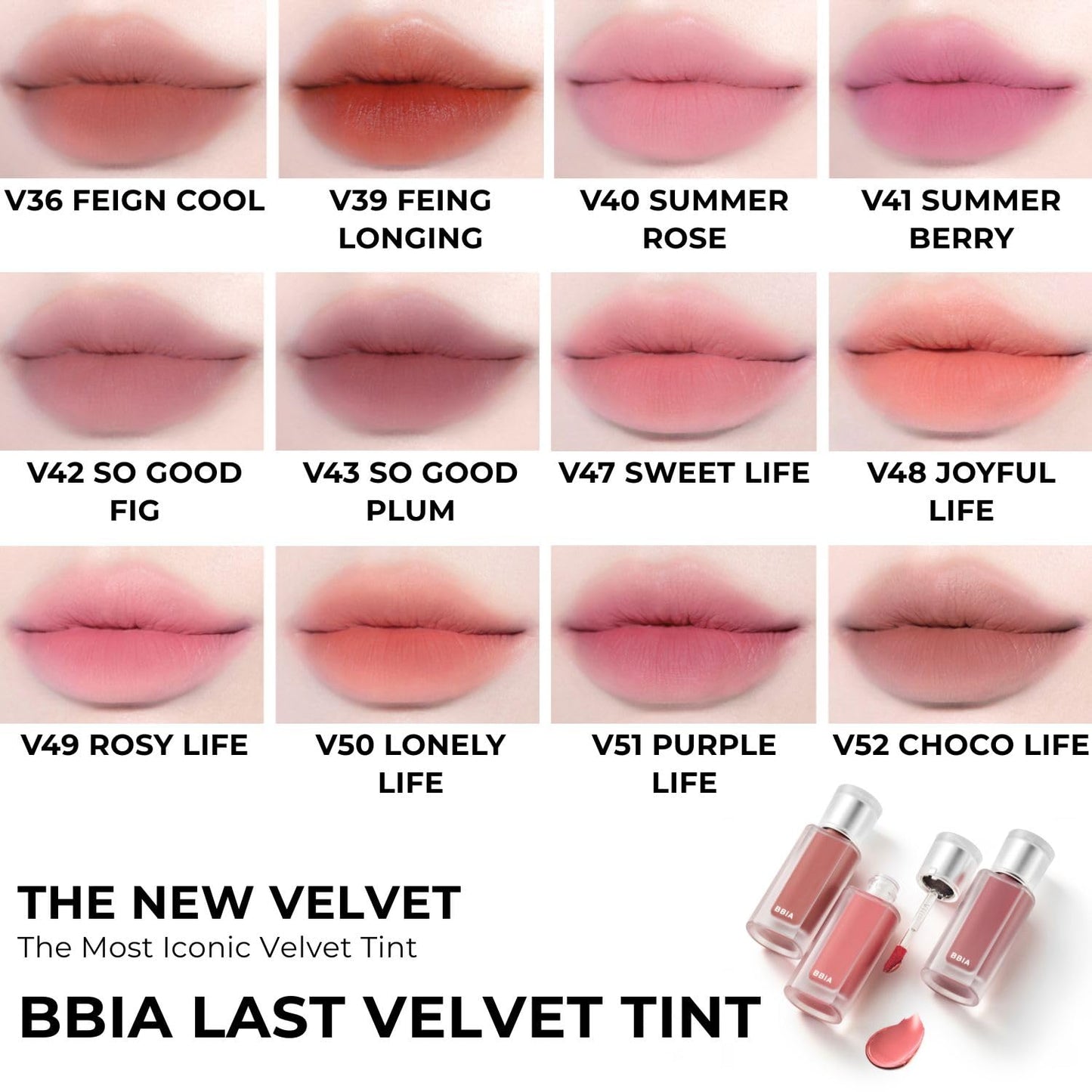 BBIA Last Velvet Tint NEW - Soft Creamy Matte Finish Lip Stain, Blur Effect & Velvety Texture, Long-Lasting, High Pigment, Non-Drying, Vegan, Korean Lip Makeup (V13 SERIOUS BOSS, Pack of 1)