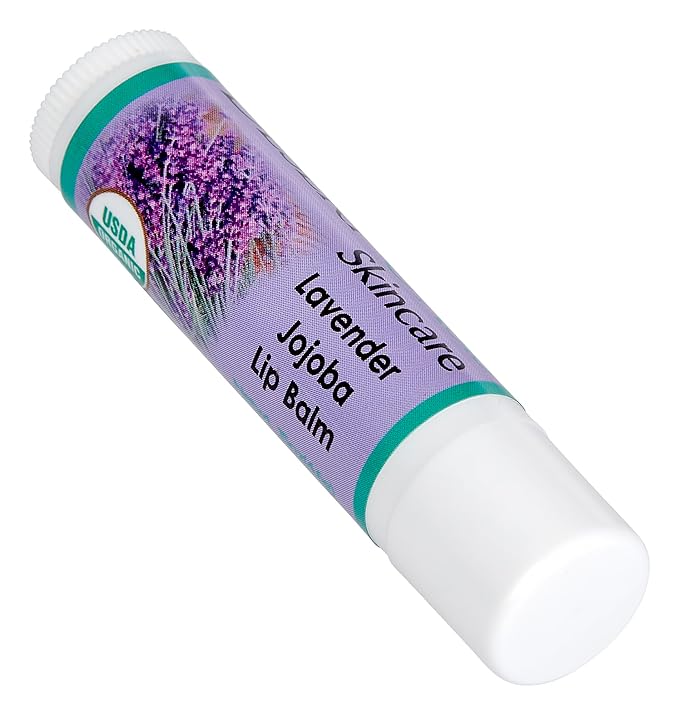 Lavender Hand Salve with over 50% Jojoba Oil plus 2 Organic Lavender Lip Balms with over 70% Jojoba Oil. 100% Natural. By Desert Oasis Skincare (1 fl oz/29 ml)