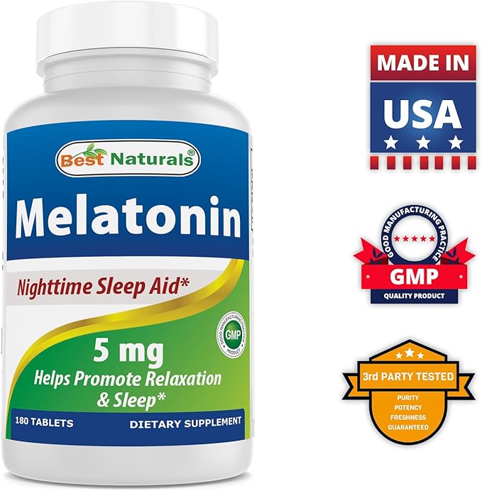 Melatonin 5 mg & Vitamin B12 6000 mcg