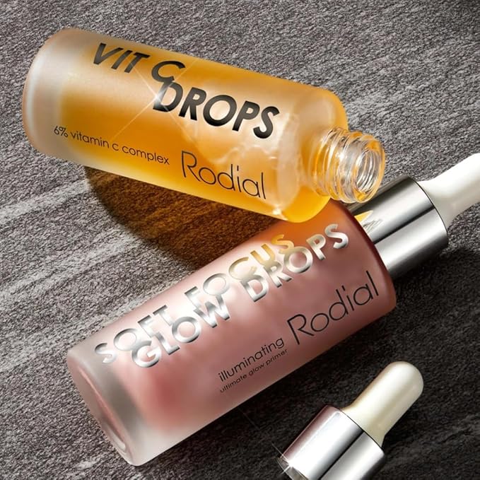 Rodial Vit C Booster Drops 1fl.oz, Brighten and Renew, Rejuvenating Lightweight Vitamin C Face Serum, High Performance Formula with Vitamin B5 and Babassu Oil, Radiance and Luminosity Boost