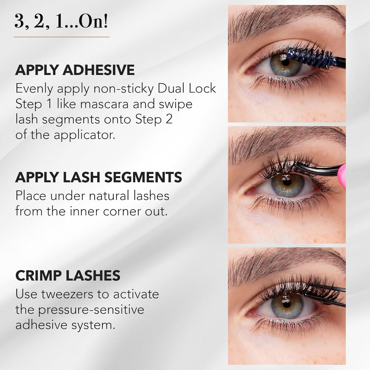 Pro Lash SoftWear Clean Girl Mini Lash Clusters Kit - Natural-Looking, Lightweight Lashes - 7-Day Cluster Eyelash Extensions - False Eyelashes Plus Adhesive and Tweezers - Doll Eye No. 38