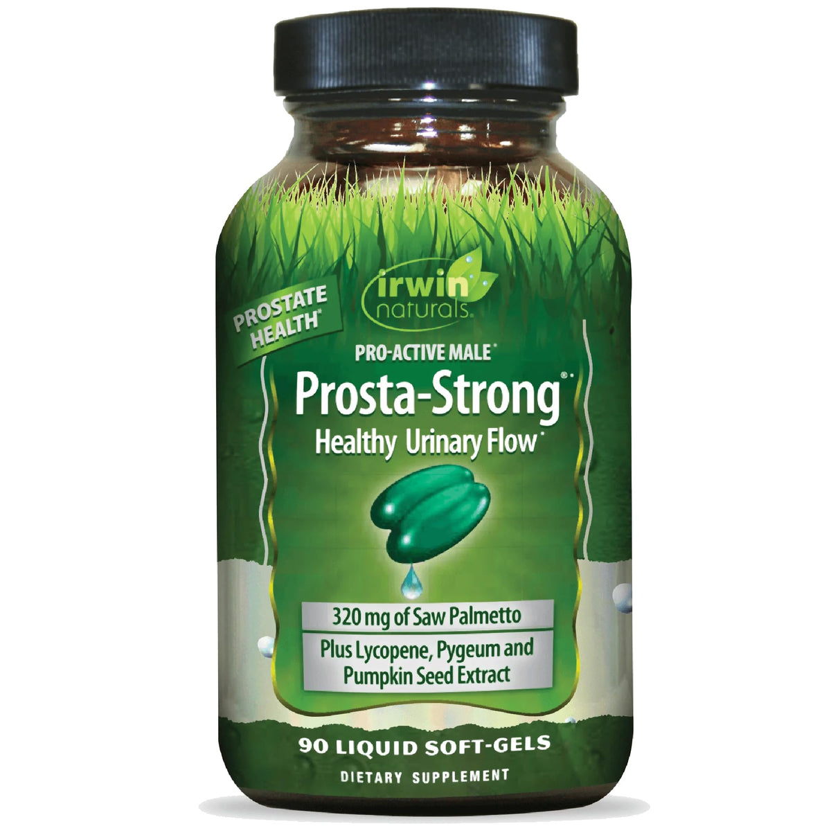 Irwin Naturals Prosta-Strong - 90 Softgels - Prostate Health Support with Saw Palmetto, Lycopene & Pumpkin Seed - Supports Urinary Flow