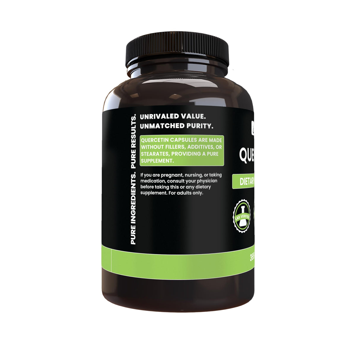 Pure Original Ingredients Quercetin (365 Capsules) Always Pure, No Additives Or Fillers, Lab Verified