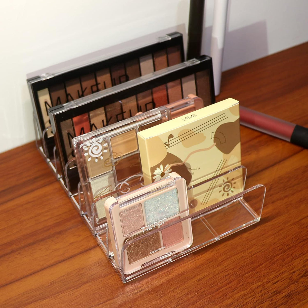 Makeup Organizer, Compact Makeup Palette Organize, for Bathroom Countertops, Vanities, Cabinets, Sleek Modern Cosmetics Storage Solution for - Eyeshadow Palettes, Contour Kits, Blush