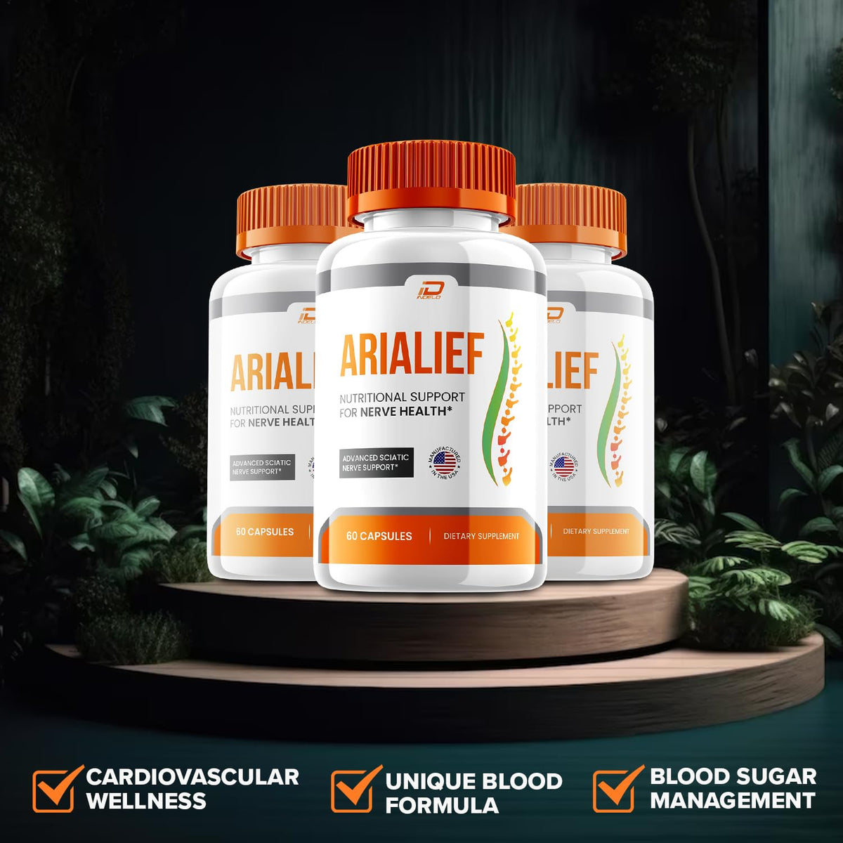 Arialief Capsules, Arialief Advanced Supplement, All Natural Formula to Maintain Healthy Levels, Maximum Strength Daily Formula, Arialif Capsules Reviews (1 Pack - 60 Capsules)