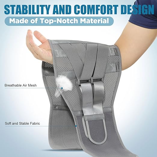 HONGJING Back Support Brace with Heating for Lower Back Pain Relief, Heated Lumbar Compression Belt Built-in 7 Metal Stays 5000mAh Rechargeable Battery, for Herniated Disc & Scoliosis Pain Relief