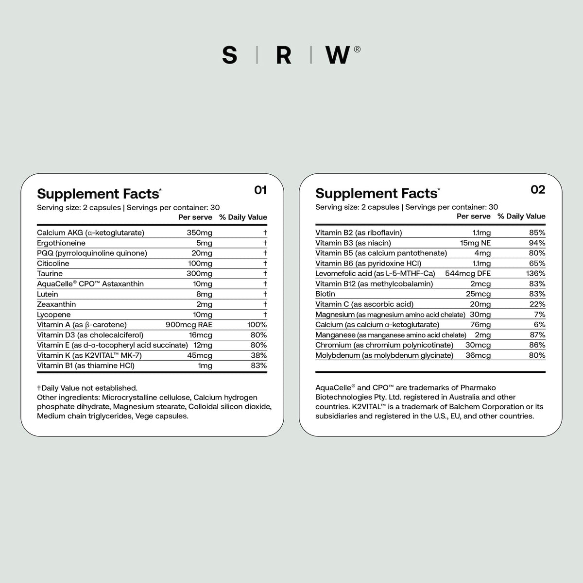 SRW Cel Essential | Wellness Supplement for Healthy Aging and Longevity | Supports Energy, Mental Performance + Muscle Health | 17 Vitamins & Minerals | Suitable for All Ages | 60 Capsules