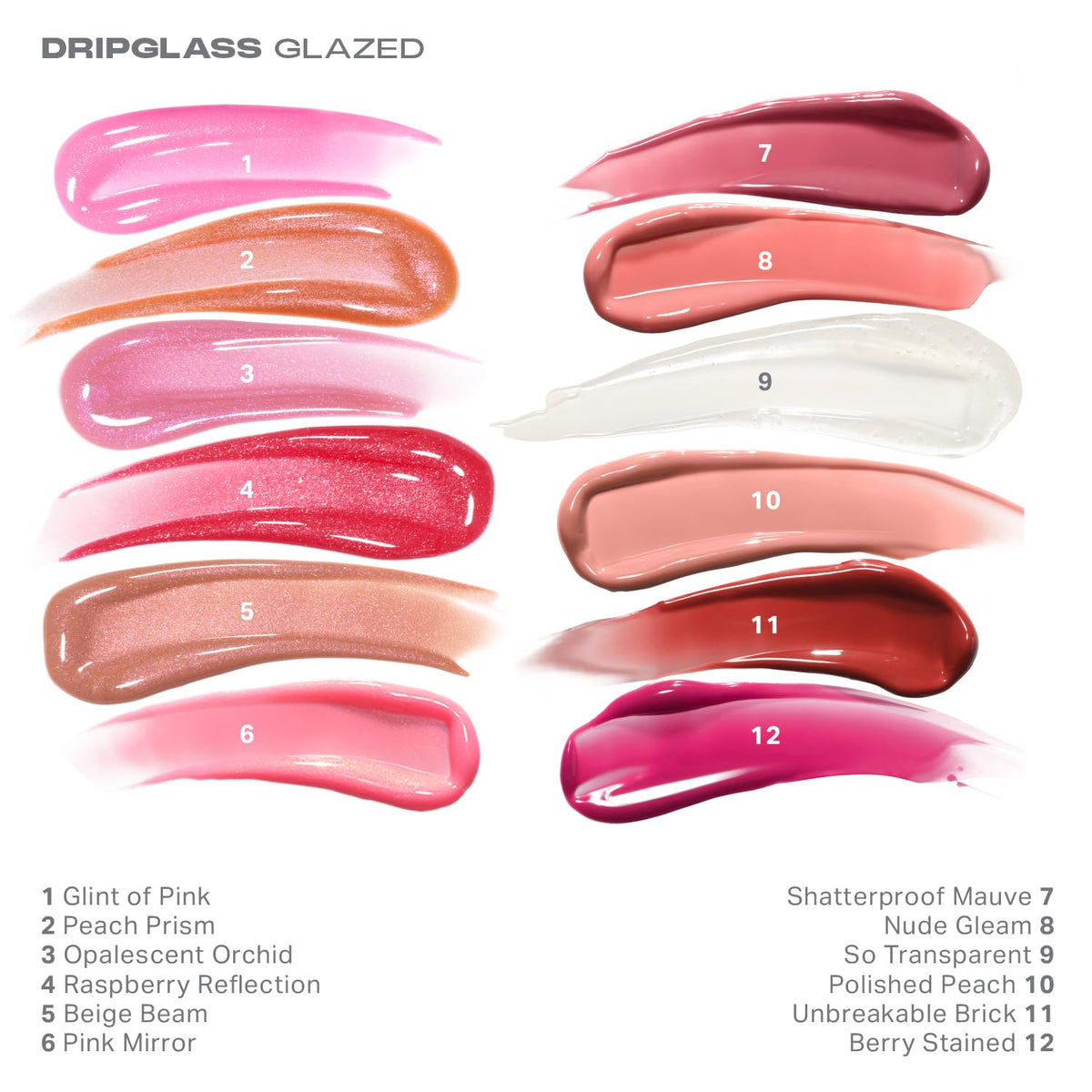 Morphe Dripglass High Shine Lip Gloss - Glazed, Semi-Sheer & Nourishing Lip Makeup - Buildable Formula Infused with Plant-Derived Squalane & Vitamin E - Berry Stained (0.13 oz)