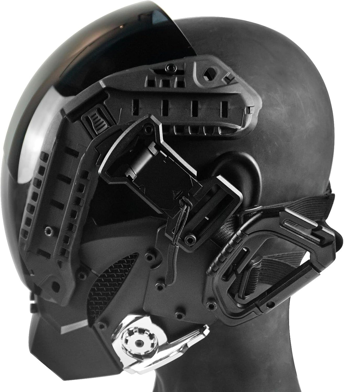 Punk LED Mask, Eye of the Abyss Design, Futuristic Mask Helmet, Perfect for Halloween Party, Cosplay