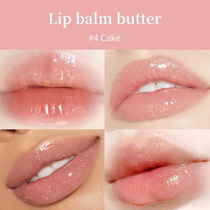 Lip Butter Balm - Lip Balm Hydrating - Tinted Lip Balm - Moisturizing Lip Gloss Set - Girls Lip Oil - Lip Moisturizer for Women - Lip Care Products - Christmas Gifts for Teen Girls